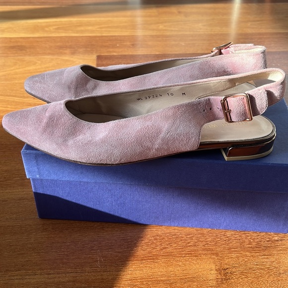 Stuart Weitzman Flats | Size 10 | Candy Pink Suede - Picture 4 of 6